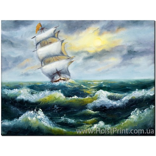 Картины море, Морской пейзаж, ART: MOR888036, , 168.00 грн., MOR888036, , Морской пейзаж картины